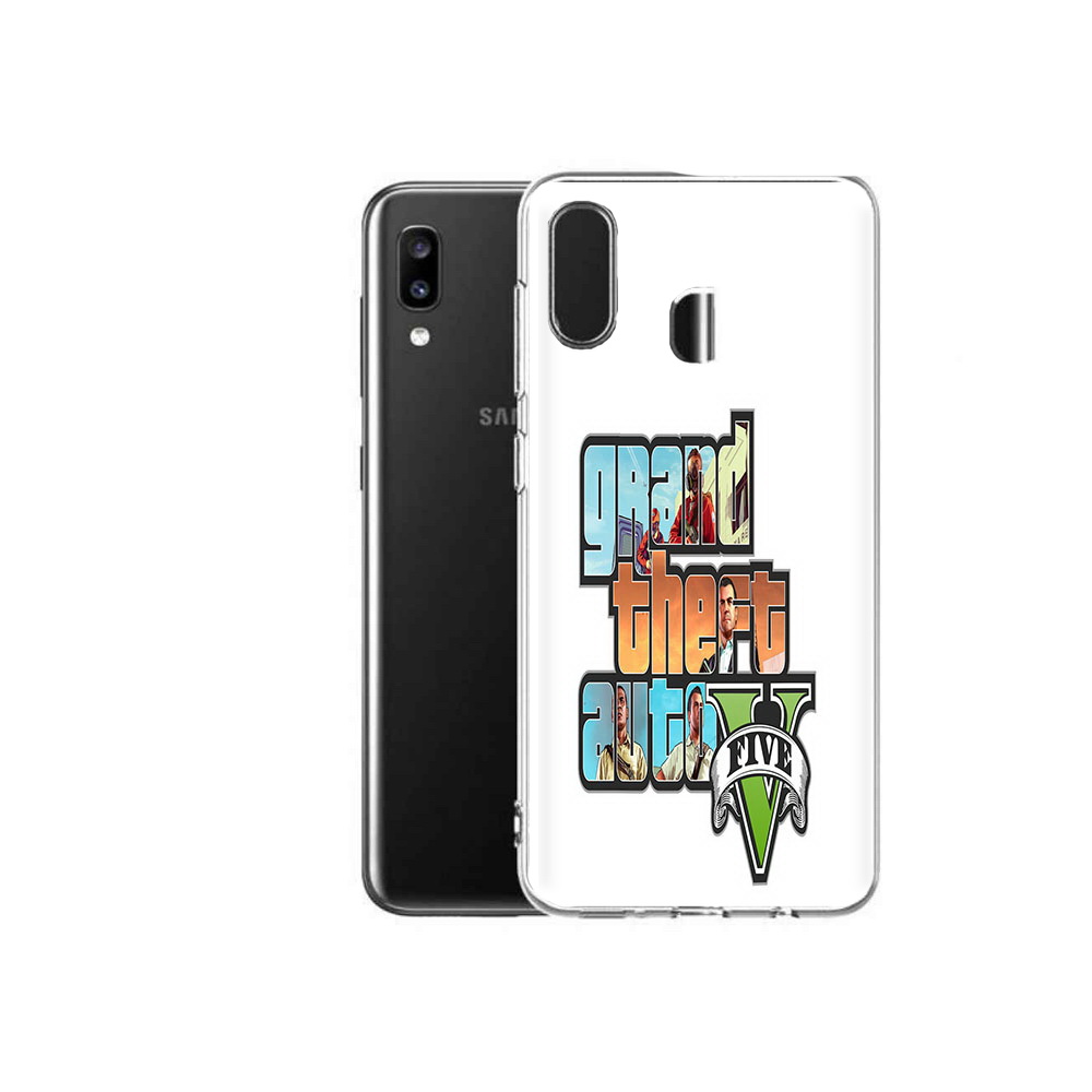 

Чехол MyPads Tocco для Samsung Galaxy A20 игра гта, Прозрачный, Tocco