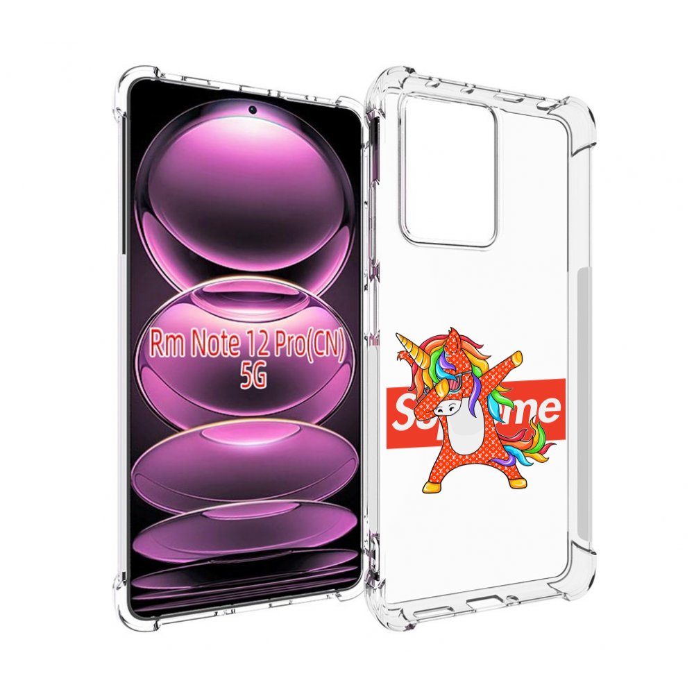 

Чехол MyPads Единорог-суприм для Xiaomi Redmi Note 12 Pro, Прозрачный, Tocco