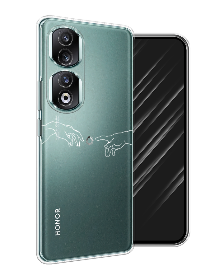 

Чехол Awog на Honor 90 Pro "Загрузка творения", Белый;серый;прозрачный