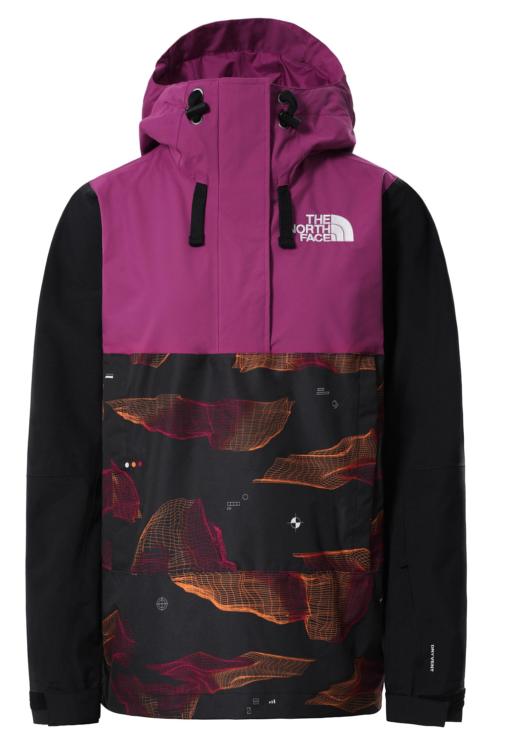 фото Куртка the north face tanager, roxbury pink/tnf black/tnf black binary, s int