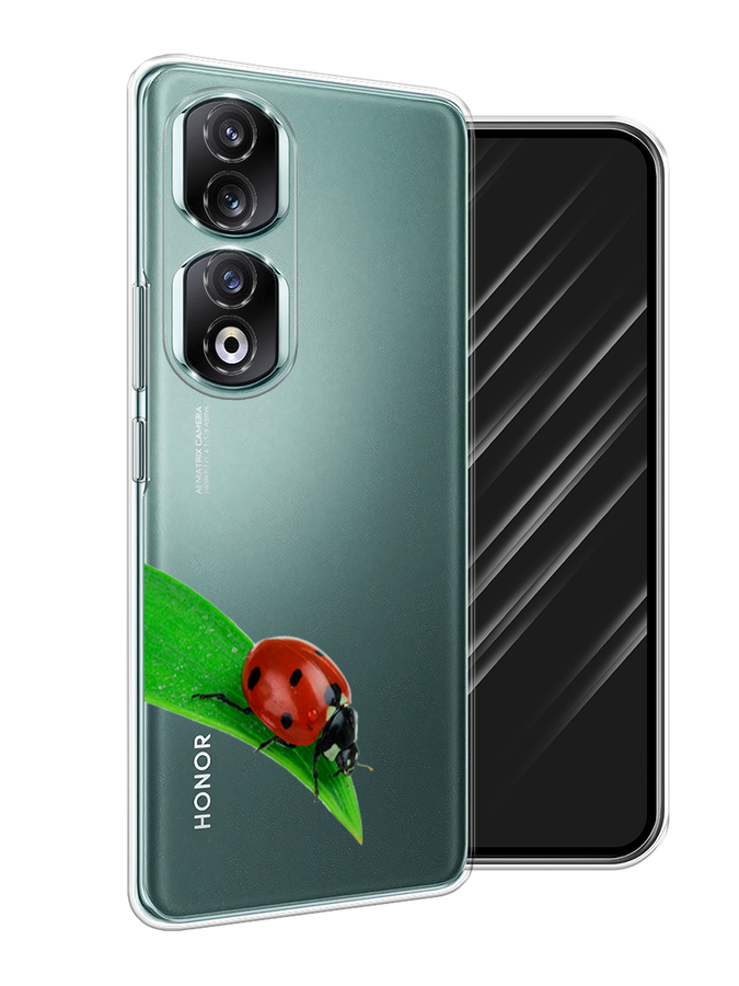 

Чехол Awog на Honor 90 Pro "На счастье", Белый;красный;зеленый