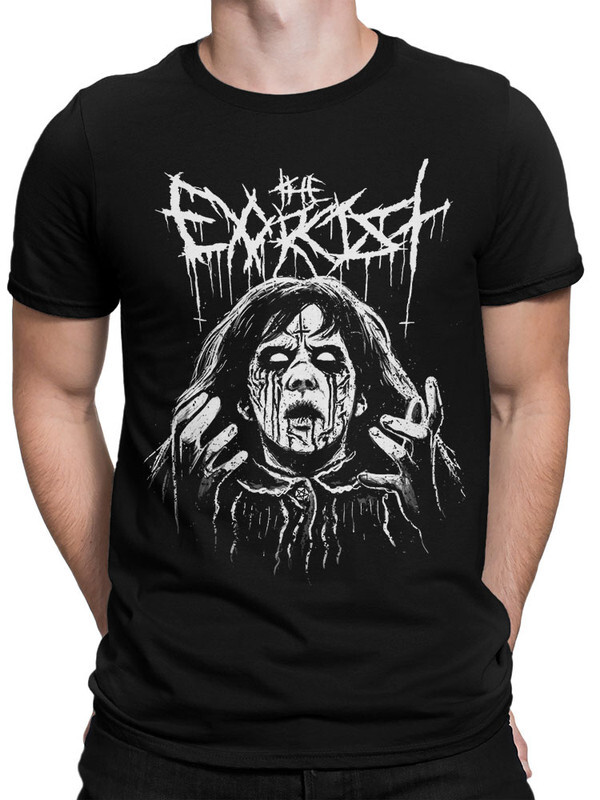 фото Футболка мужская design heroes exorcist - экзорцист метал черная xl