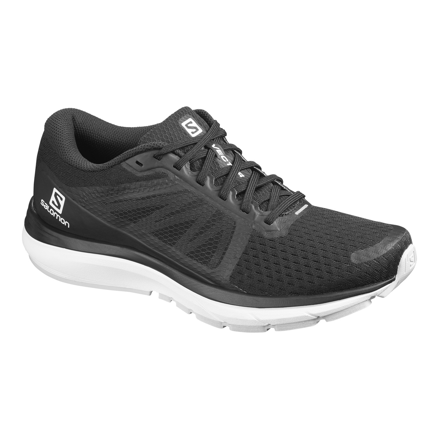 фото Кроссовки мужские salomon vectur black/white/lunar rock черные 6.5 uk