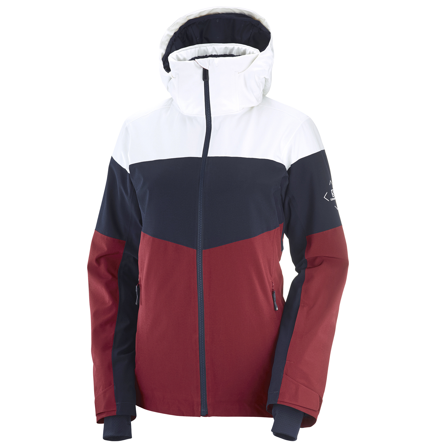 Куртка Salomon Slalom Jkt W XS INT White/night Sky/pomegranate