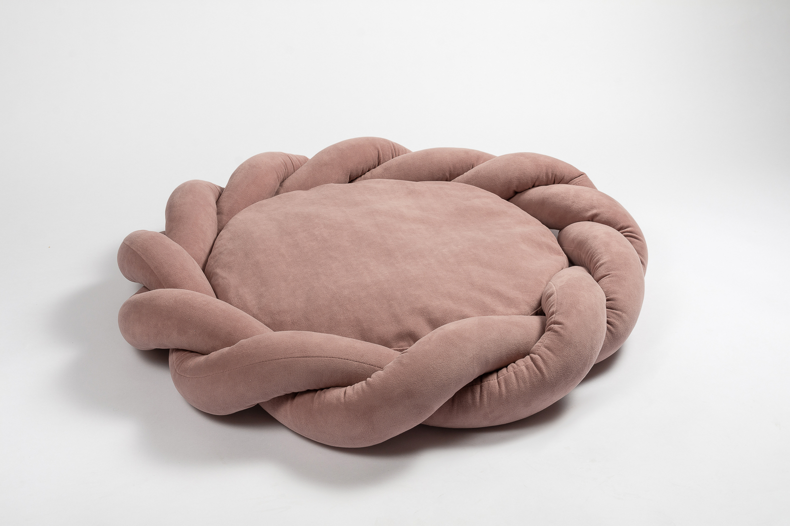

Лежанка для собак Bumbaboo велюр 60x60x30см розовый, M