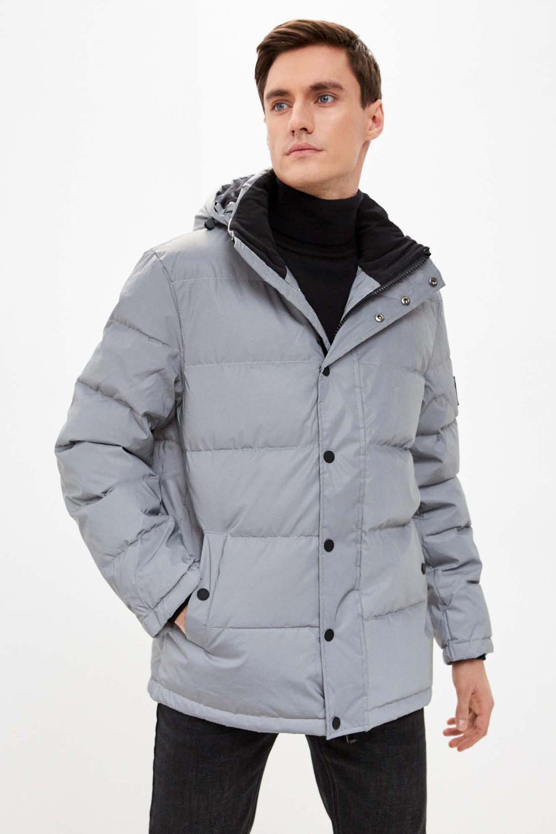 

Куртка мужская Baon B501512 серая 3XL, Серый, B501512