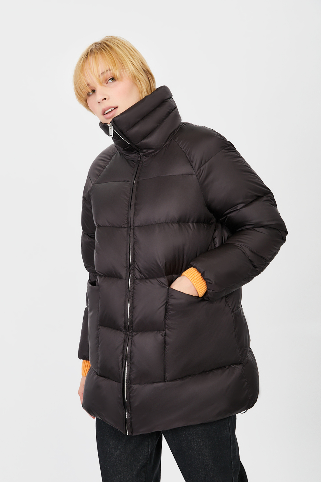 фото Куртка женская baon b001546 черная 2xl