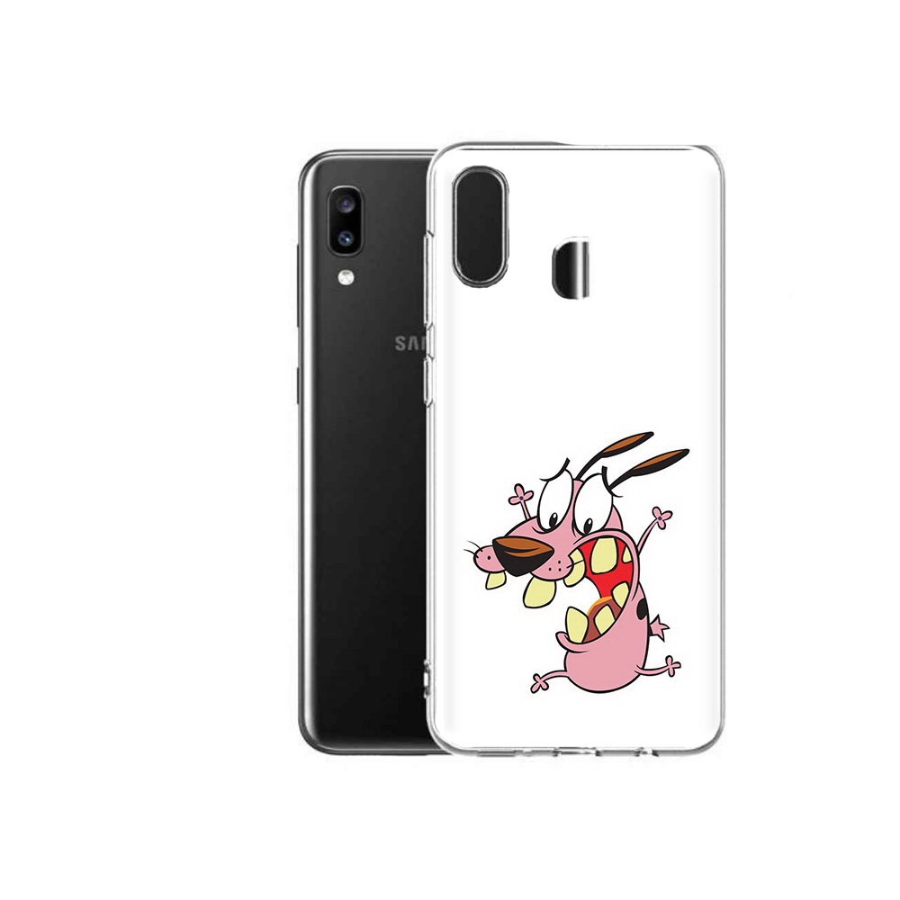 

Чехол MyPads Tocco для Samsung Galaxy A20 зубастый бобик, Прозрачный, Tocco