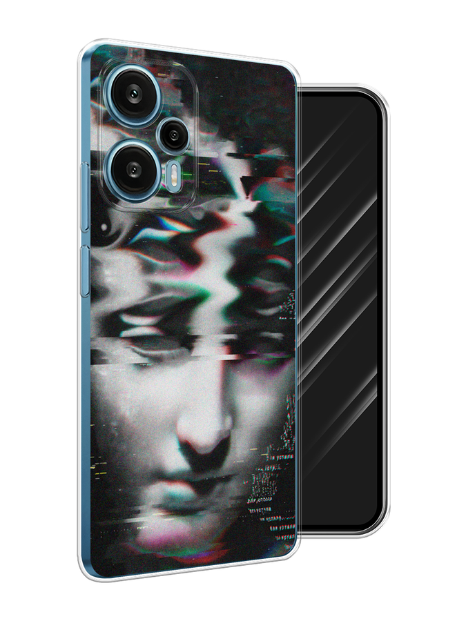 

Чехол Awog на Xiaomi Redmi Note 12 Turbo "Glitch Art", Серый, 318450-9