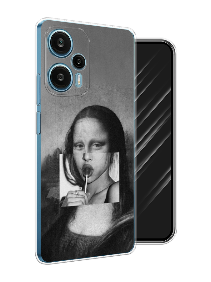 

Чехол Awog на Xiaomi Redmi Note 12 Turbo "Mona Lisa sucking lollipop", Серый, 318450-9