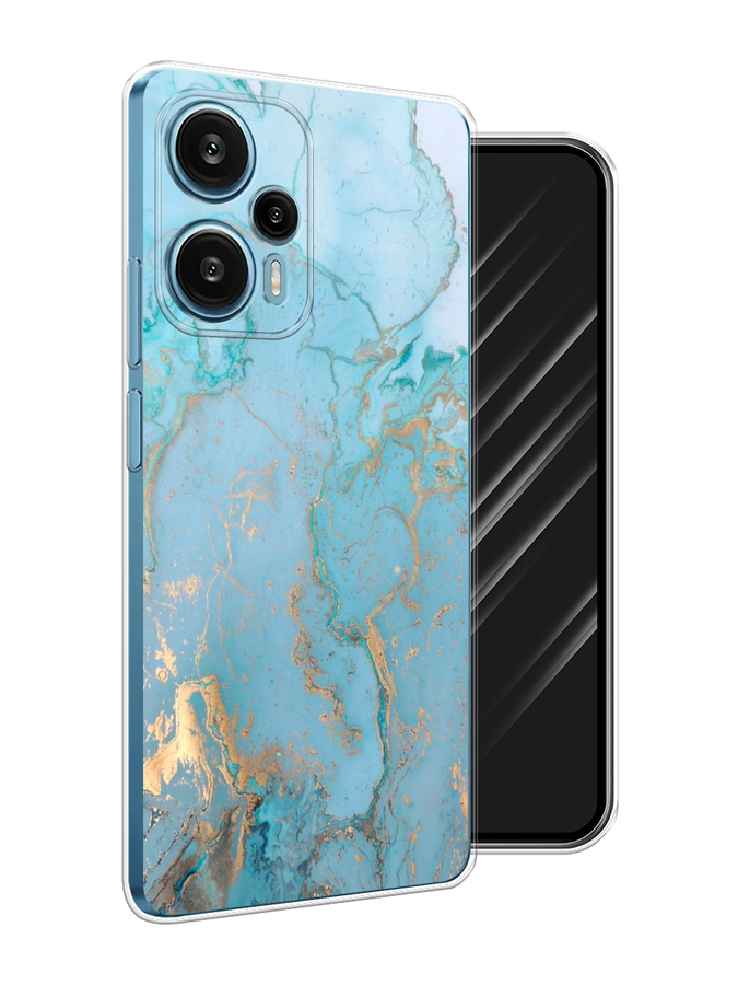 

Чехол Awog на Xiaomi Redmi Note 12 Turbo "Голубой мрамор рисунок", 318450-3