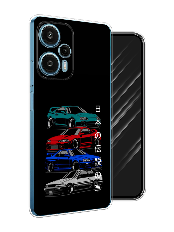 

Чехол Awog на Xiaomi Redmi Note 12 Turbo "JDM Legend cars", Зеленый;красный;синий, 318450-5