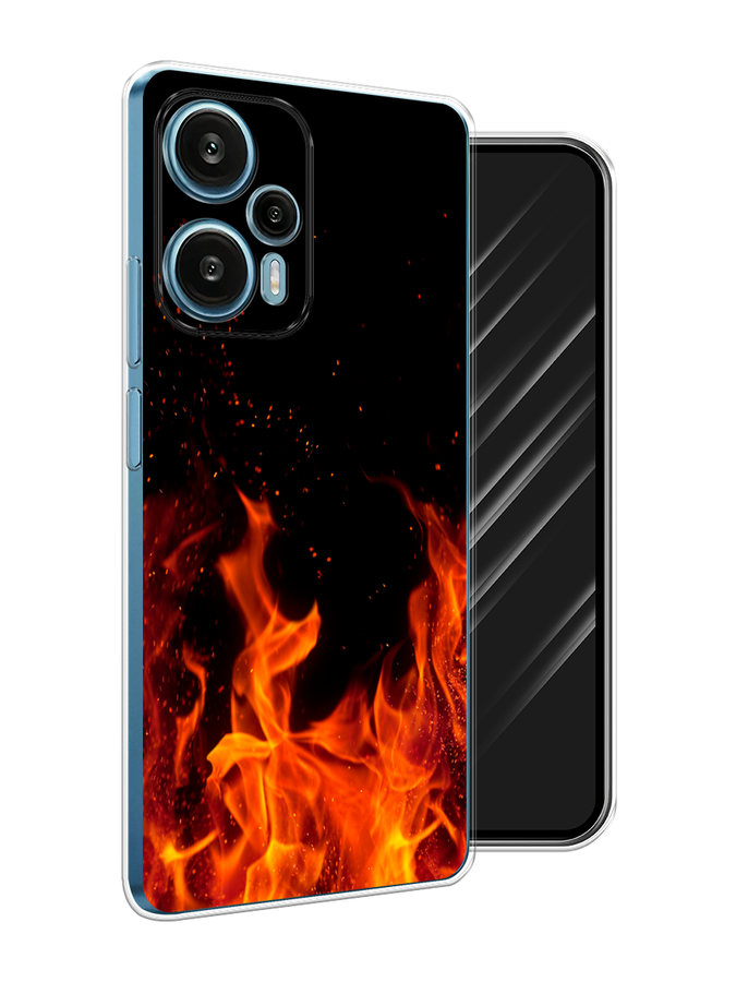 

Чехол Awog на Xiaomi Redmi Note 12 Turbo "Все в огне", Оранжевый;черный, 318450-4