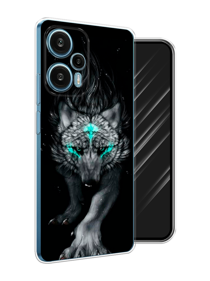 

Чехол Awog на Xiaomi Redmi Note 12 Turbo "Волшебный волк", Черный;серый, 318450-2