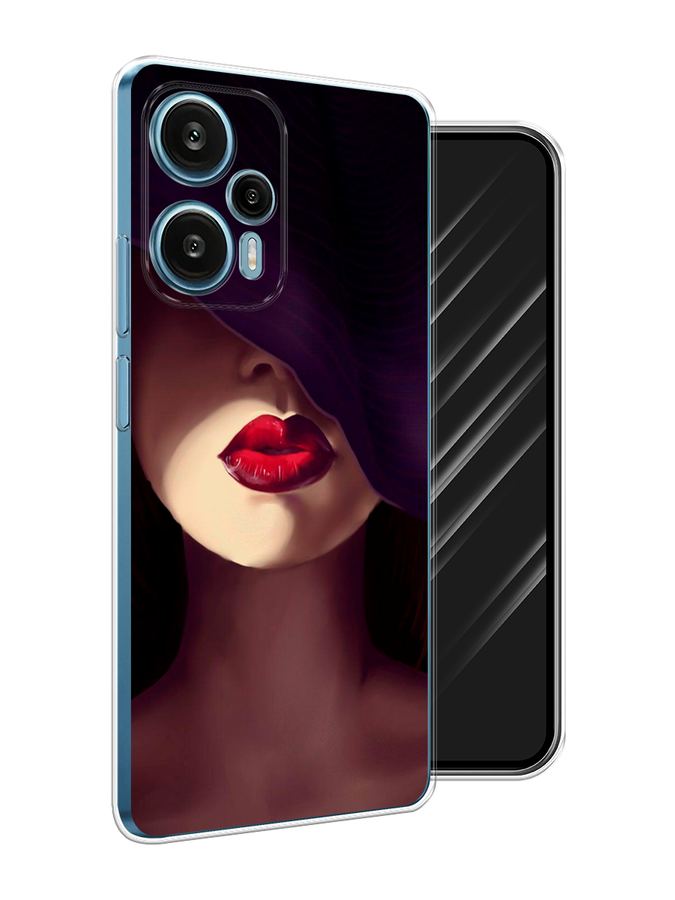

Чехол Awog на Xiaomi Redmi Note 12 Turbo "Красные губы", Черный;бежевый;красный, 318450-7