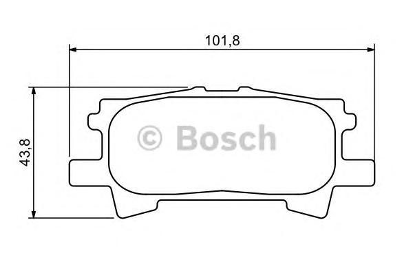 

Тормозные колодки Bosch задние дисковые для Lexus Rx300 2003- 986494224