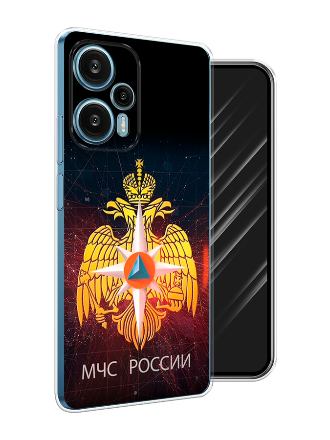 

Чехол Awog на Xiaomi Redmi Note 12 Turbo "МЧС России", Черный;желтый;красный, 318450-5
