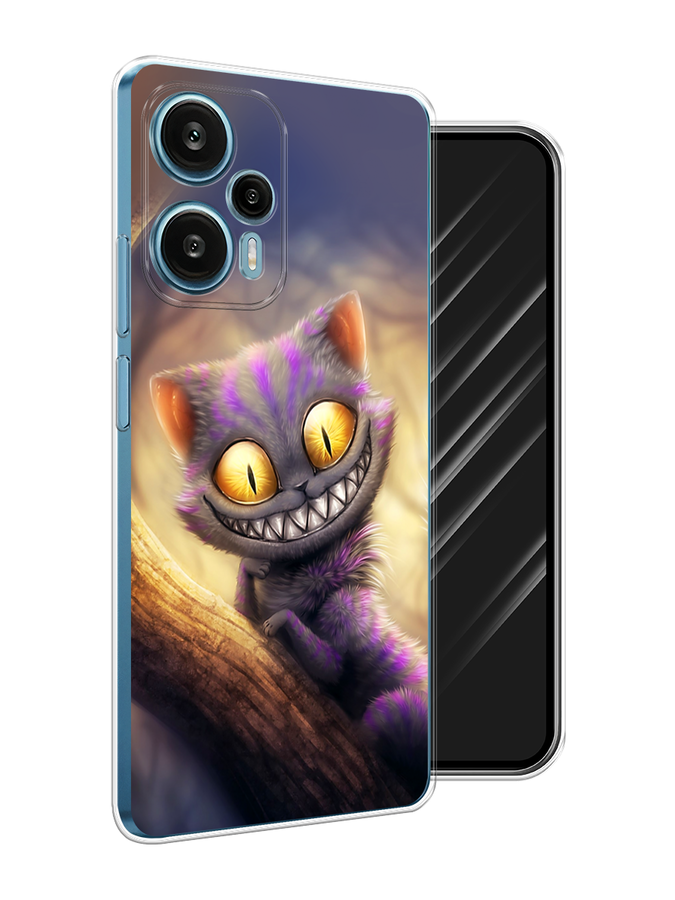 

Чехол Awog на Xiaomi Redmi Note 12 Turbo "Cheshire Cat", Фиолетовый;желтый, 318450-1