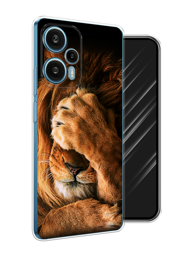 

Чехол Awog на Xiaomi Redmi Note 12 Turbo "Львиный стыд", Коричневый;черный, 318450-1