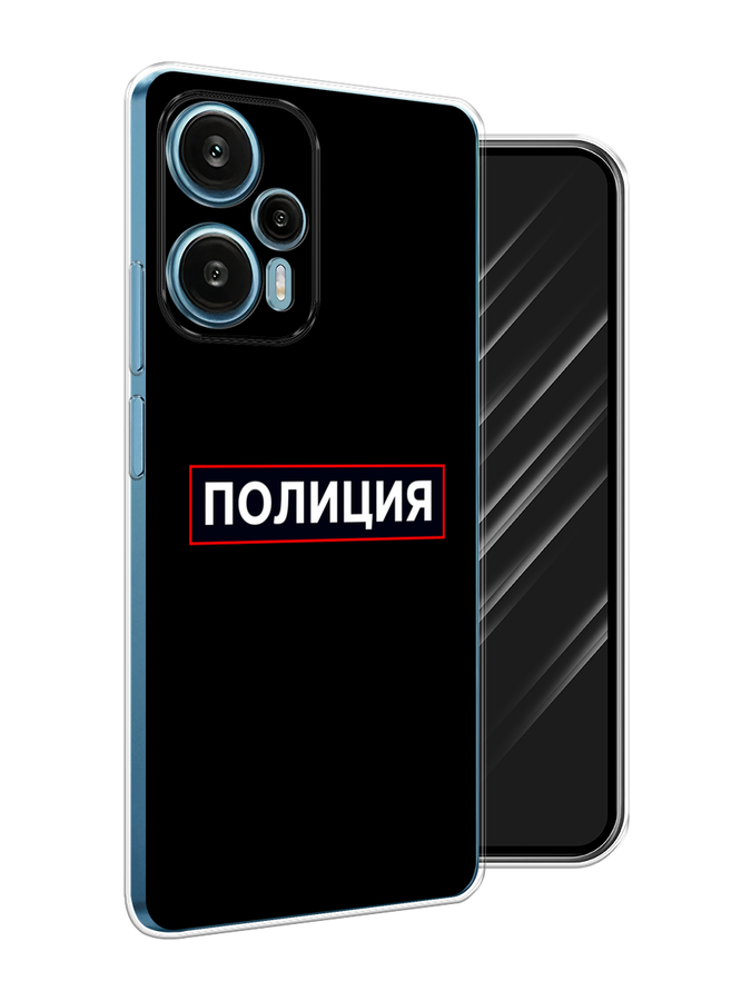 

Чехол Awog на Xiaomi Redmi Note 12 Turbo "Police logo", Черный;белый;красный, 318450-5