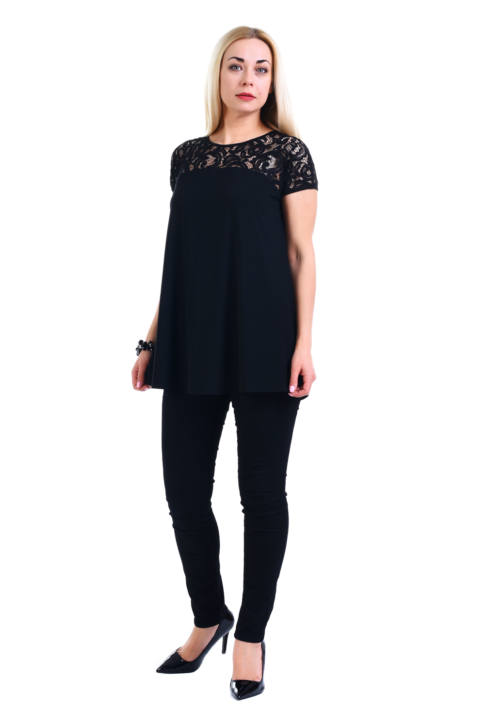 

Блуза женская OLSI 1810039 черная 52 RU, 1810039