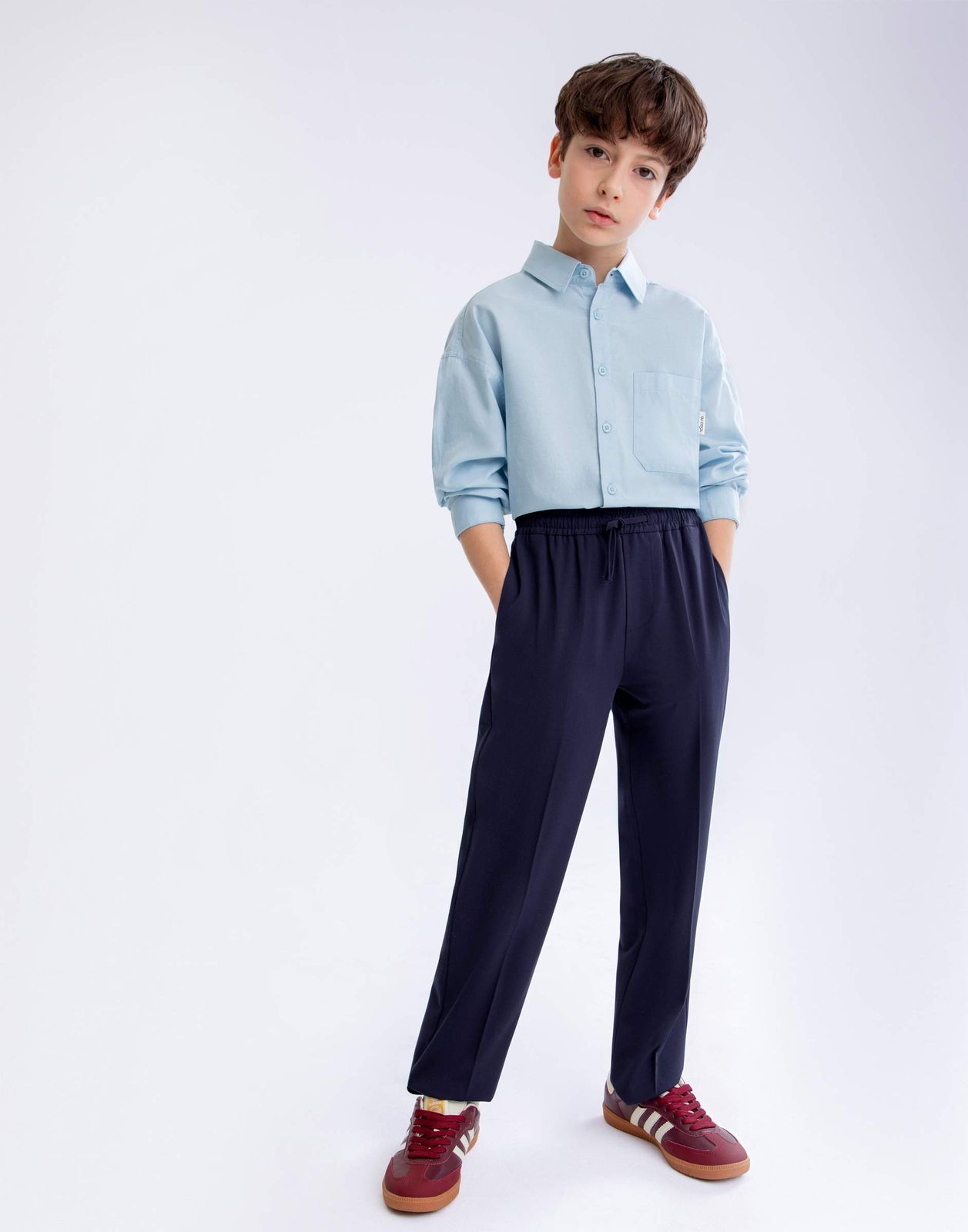 

Рубашка для мальчика Gloria Jeans BSU000382 голубой 14-16л/176, BSU000382