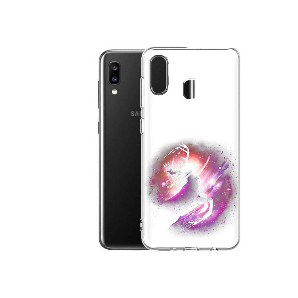 

Чехол MyPads Tocco для Samsung Galaxy A20 звездный олень, Прозрачный, Tocco