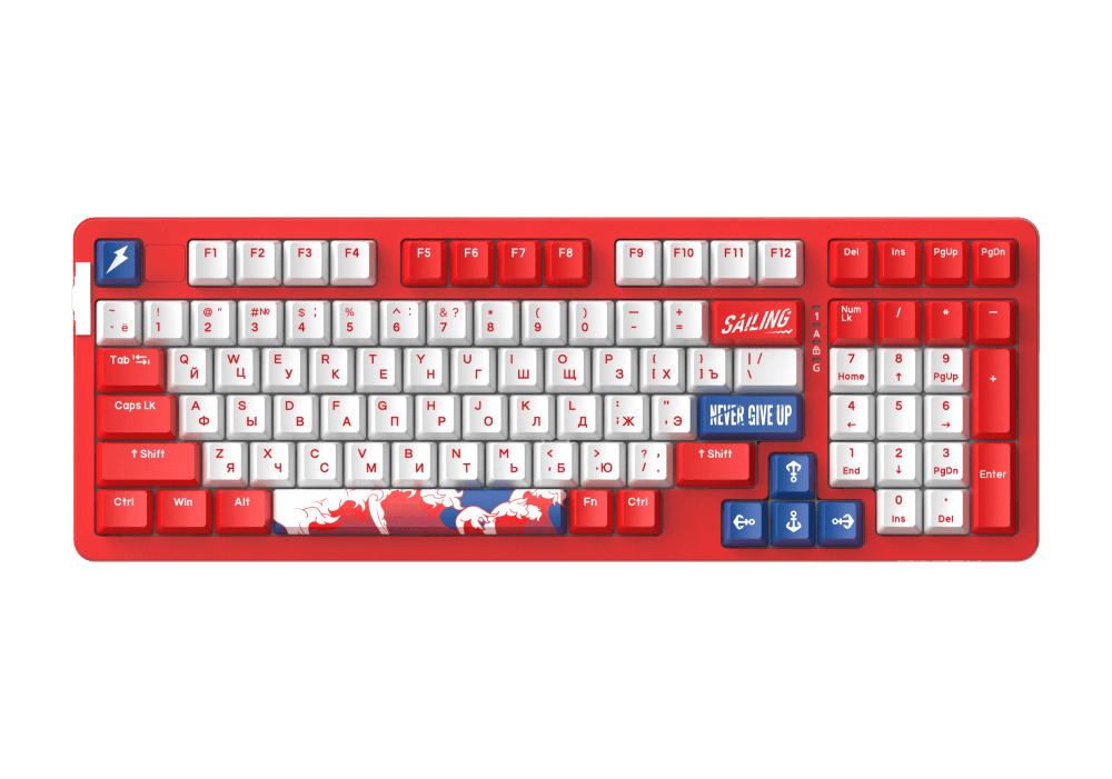 Проводная/беспроводная игровая клавиатура Dareu A98 Red