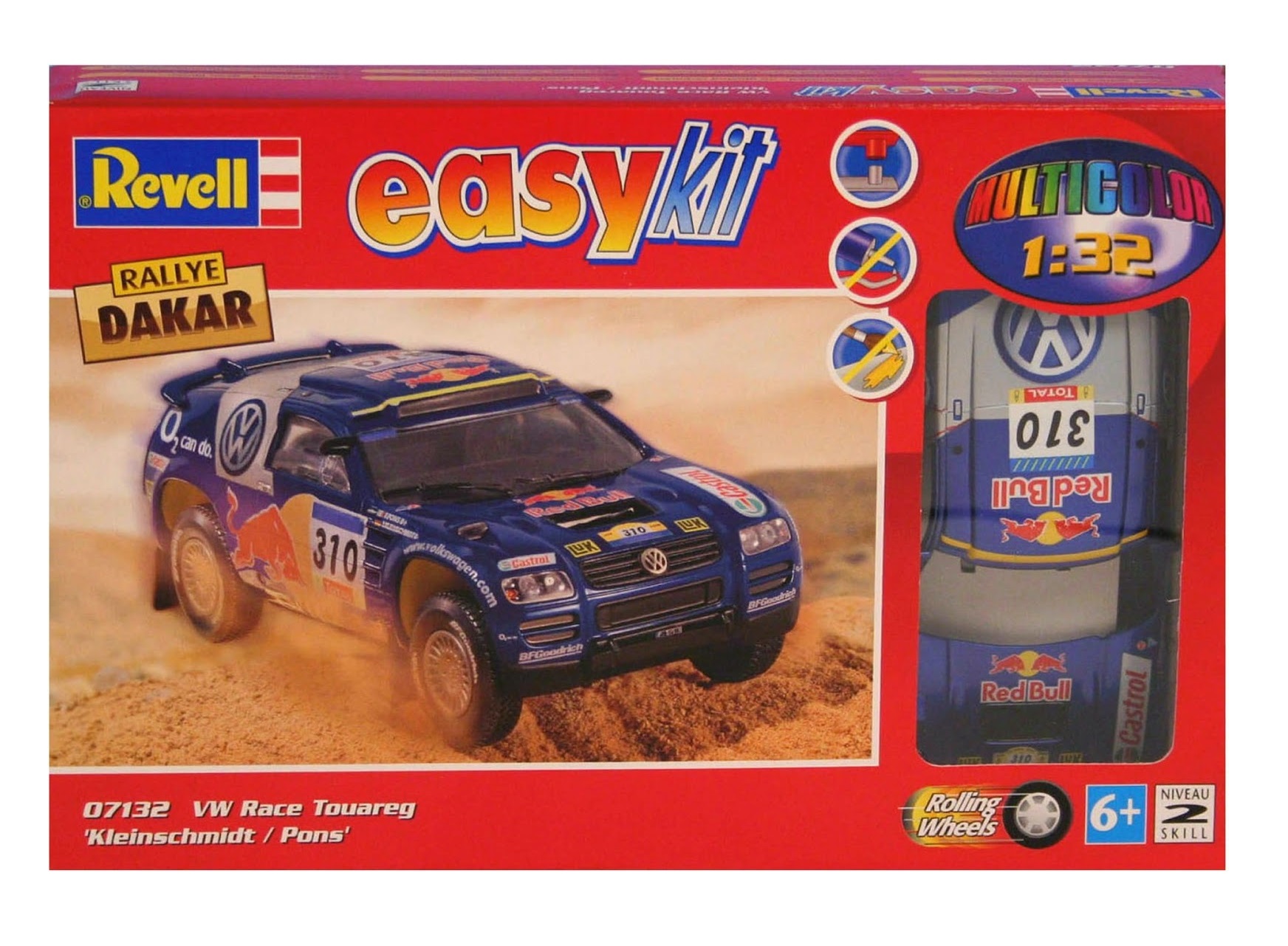 

Сборная модель Revell Автомобиль VW Race Touareg, 1/32 7132