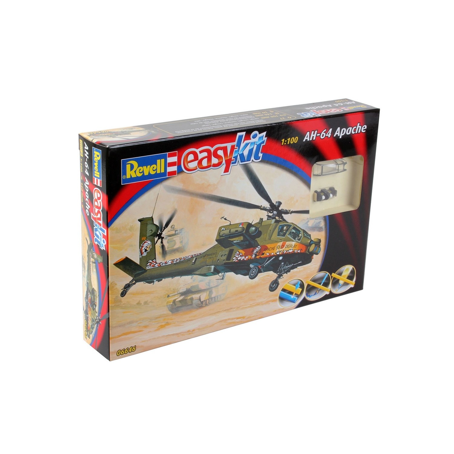 

Сборная модель Revell Вертолет AH-64 Apache, 1/100 6631