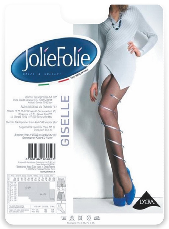 Колготки женские Jolie Folie JF GISELLE 40 бежевые 2