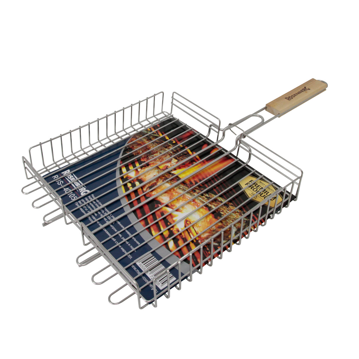 

Решетка для шашлыка Rosenberg Premium RUS-440105 66х35,5 см, Premium