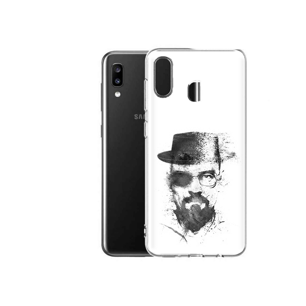 

Чехол MyPads Tocco для Samsung Galaxy A20 загадочный человек, Прозрачный, Tocco