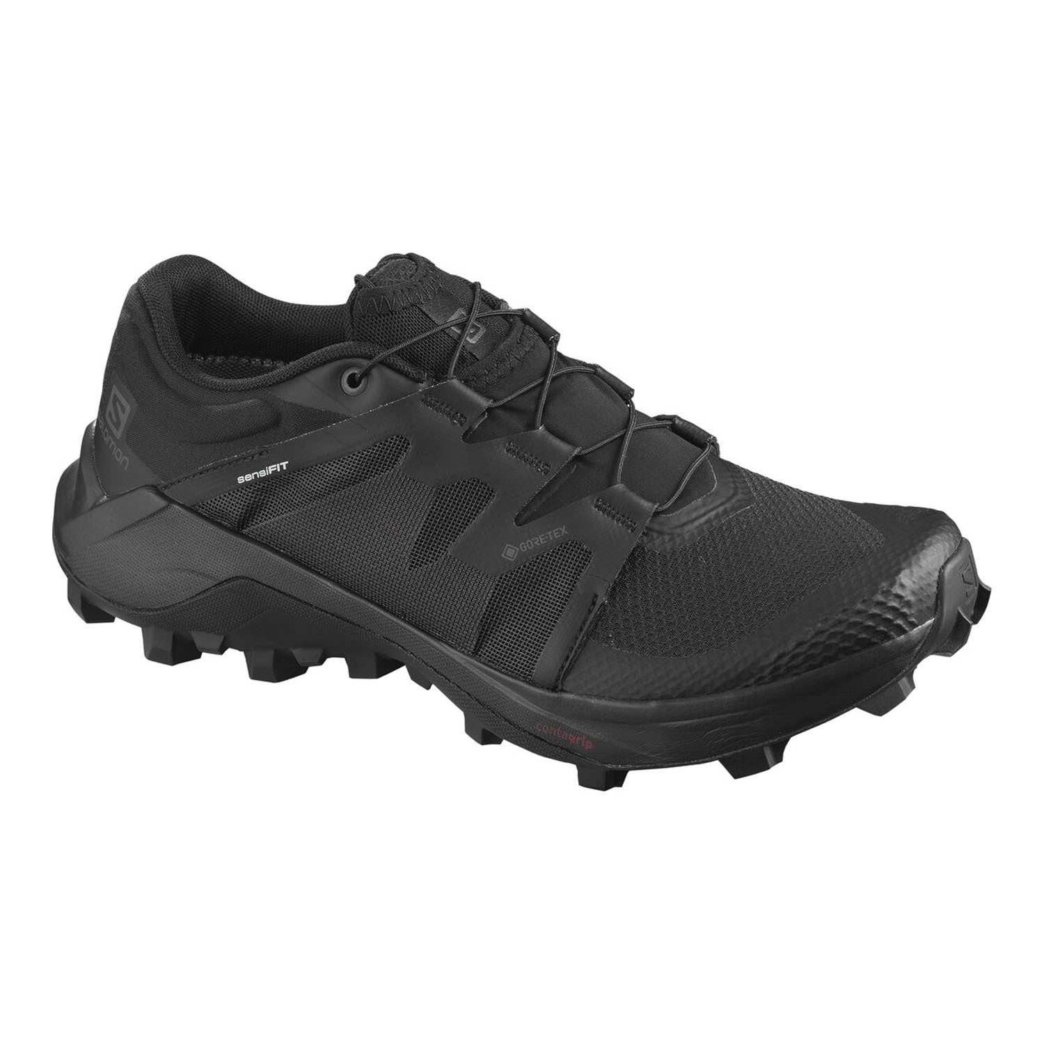 

Кроссовки женские Salomon WILDCROSS GTX черные 6 UK, Черный, WILDCROSS GTX
