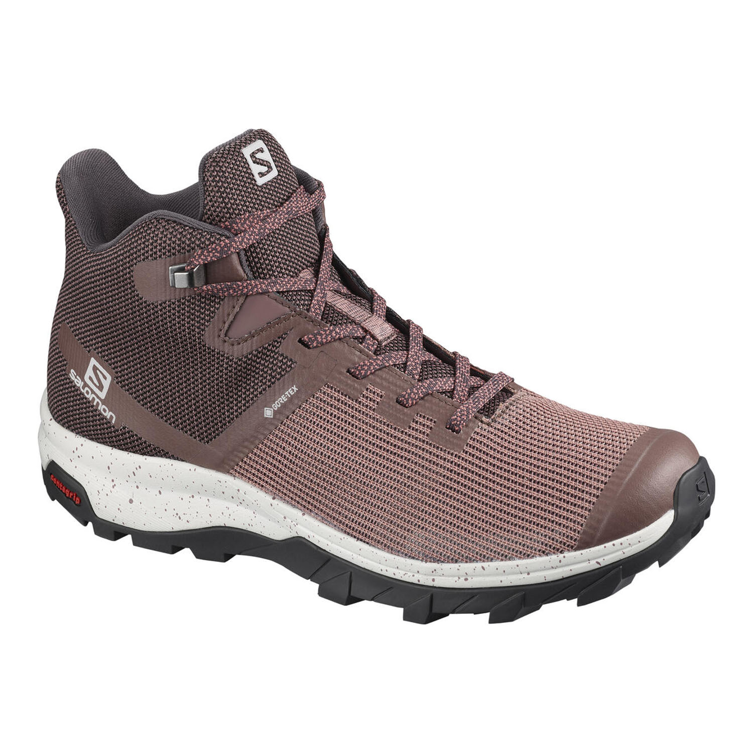 фото Кроссовки женские salomon outline prism mid gtx w фиолетовые 6 uk