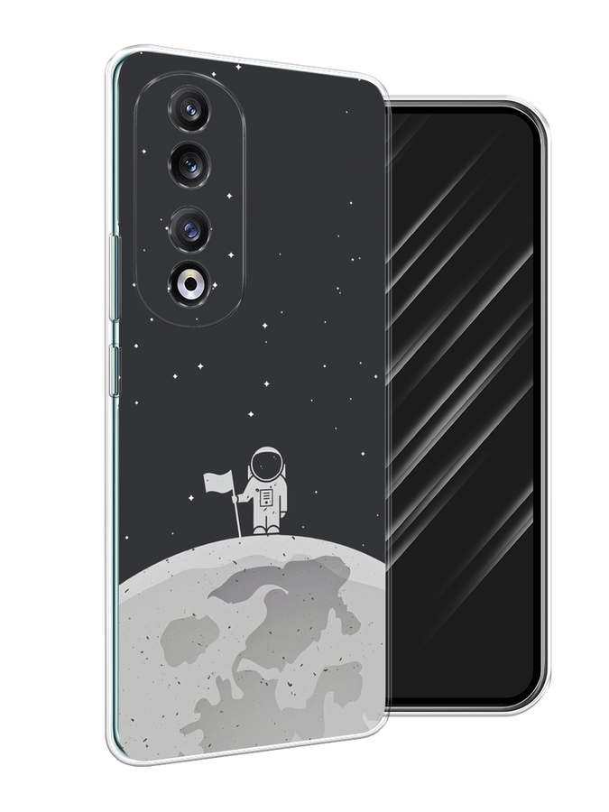 

Чехол Awog на Honor 90 Pro "Первый на Луне", Черный