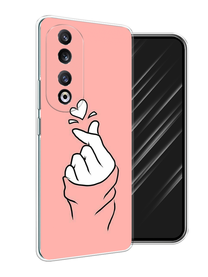 

Чехол Awog на Honor 90 Pro "Любовь-щелк", Оранжевый
