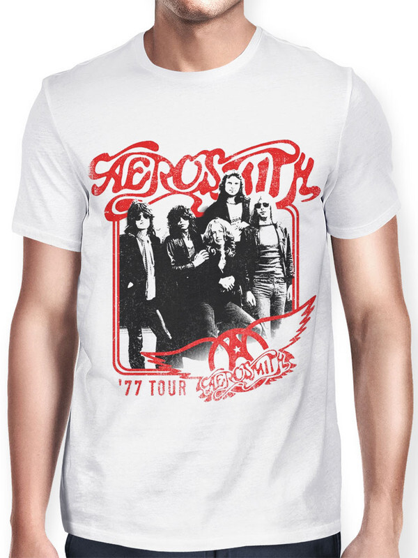 фото Футболка мужская design heroes aerosmith белая xl