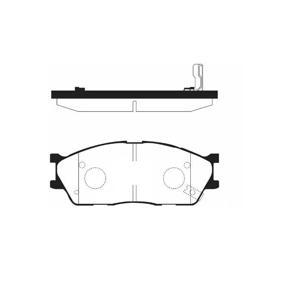 Колодки дисковые HI-Q передние kia rio sf 1.31.5 02-05 SP1164