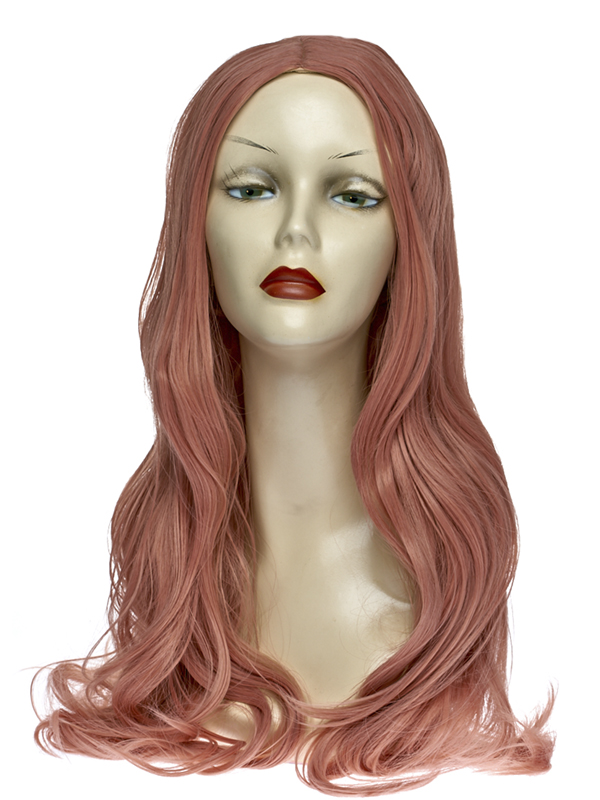 

Парик NoBrand WIG-401 пепельный коралл, Розовый