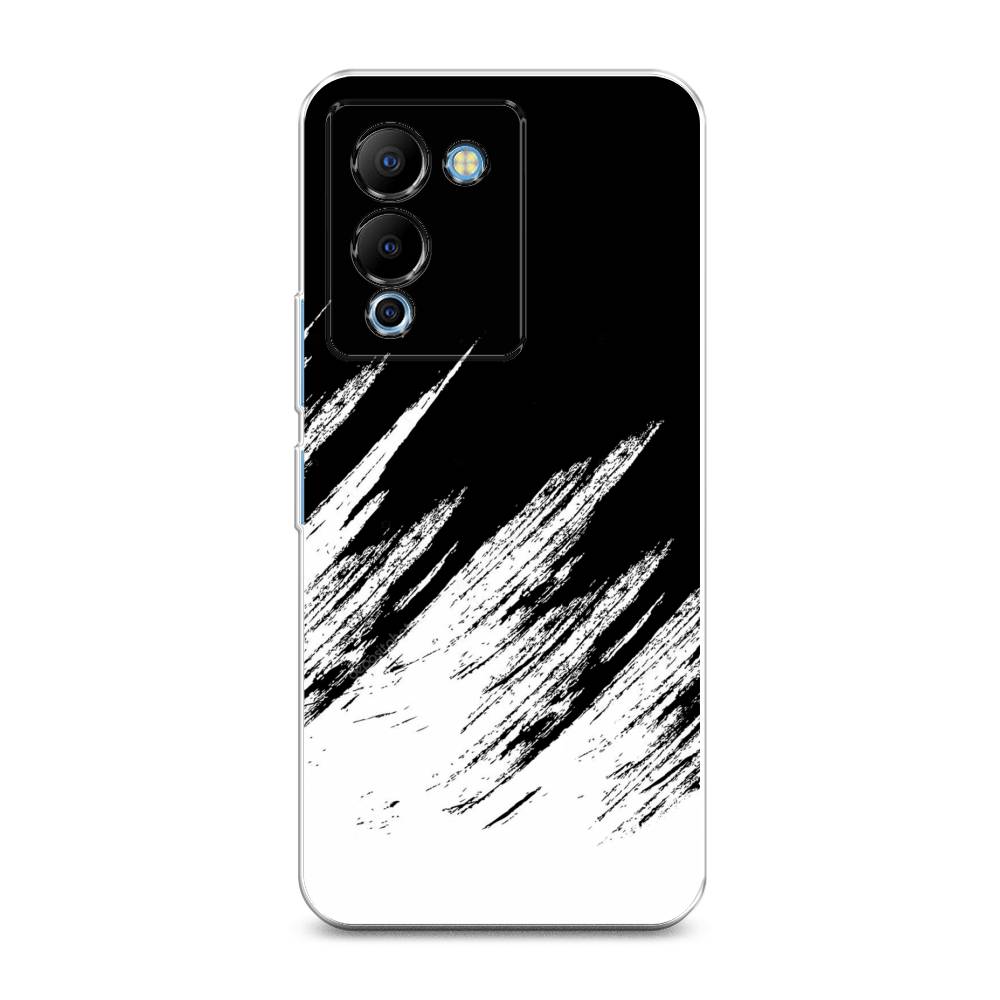 фото Силиконовый чехол "черно белые брызги" на infinix note 12 g96 awog