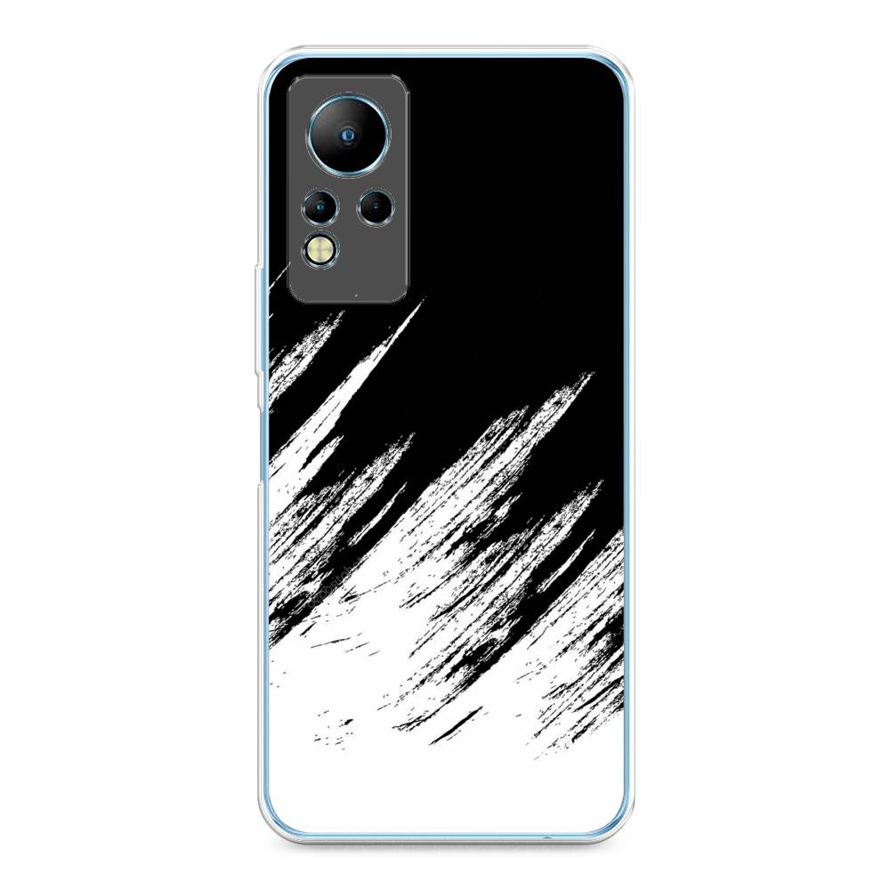 

Чехол Awog на Infinix Note 12 G88 "Черно белые брызги", Разноцветный, 3101850-3
