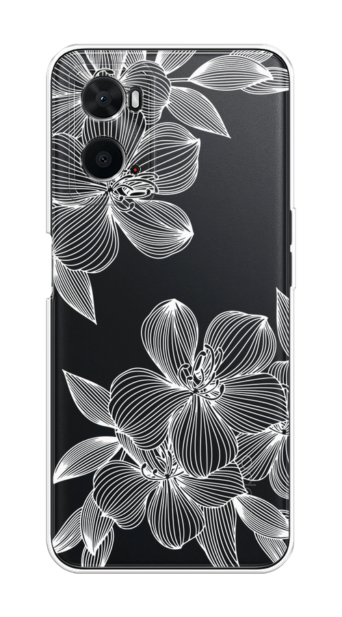 

Чехол на Oppo A36 "Крокус", Белый;прозрачный, 259950-1