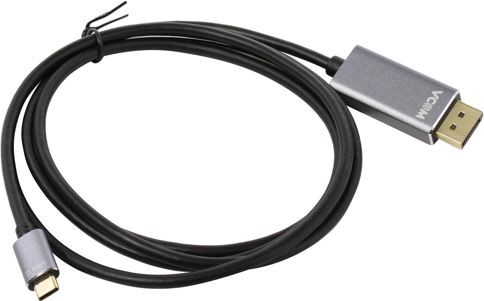 

VCOM Telecom Кабель DisplayPort 1.8м VCOM Telecom CU480MC-1.8M круглый черный серый