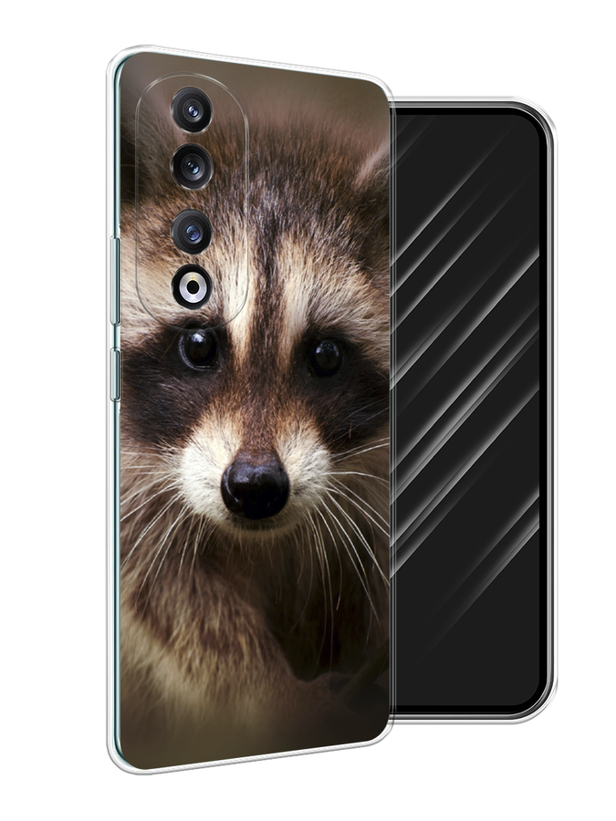 

Чехол Awog на Honor 90 Pro "Енот", Коричневый