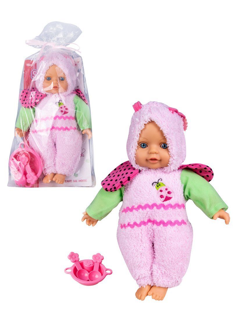 

Игр. наб. "Мой малыш", в компл. пупс м/н 33 см., предм. 3 шт., пакет.
