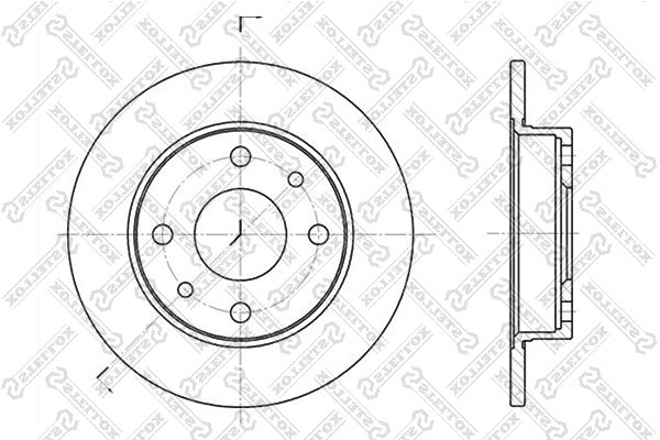 

6020-9922-Sx_Диск Тормозной Fiat Bravo/Tempra 1.4 88> Stellox 60209922Sx