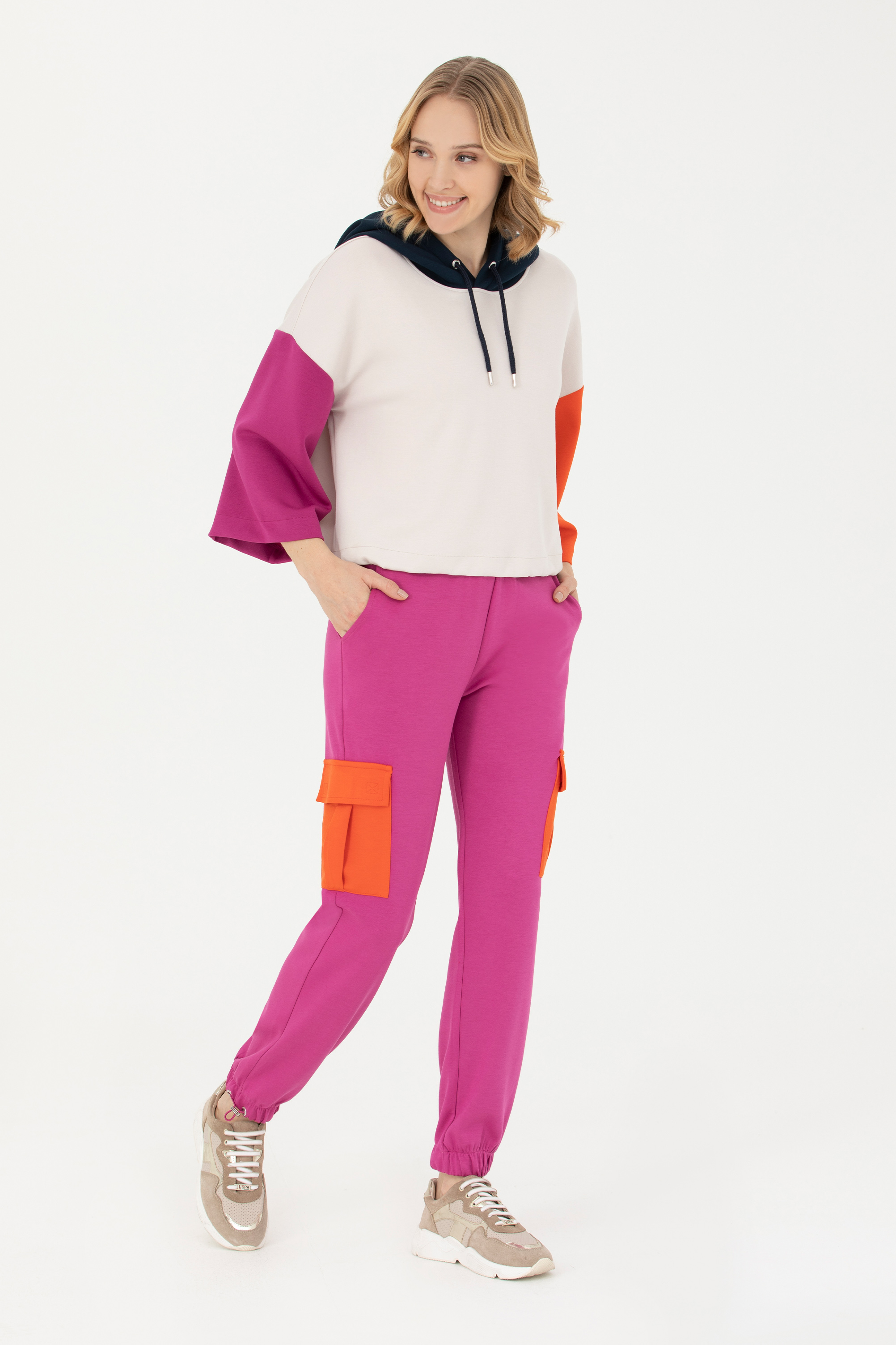 Спортивные брюки женские US POLO Assn G082SZ0OP0NAKS-S фиолетовые M 5990₽