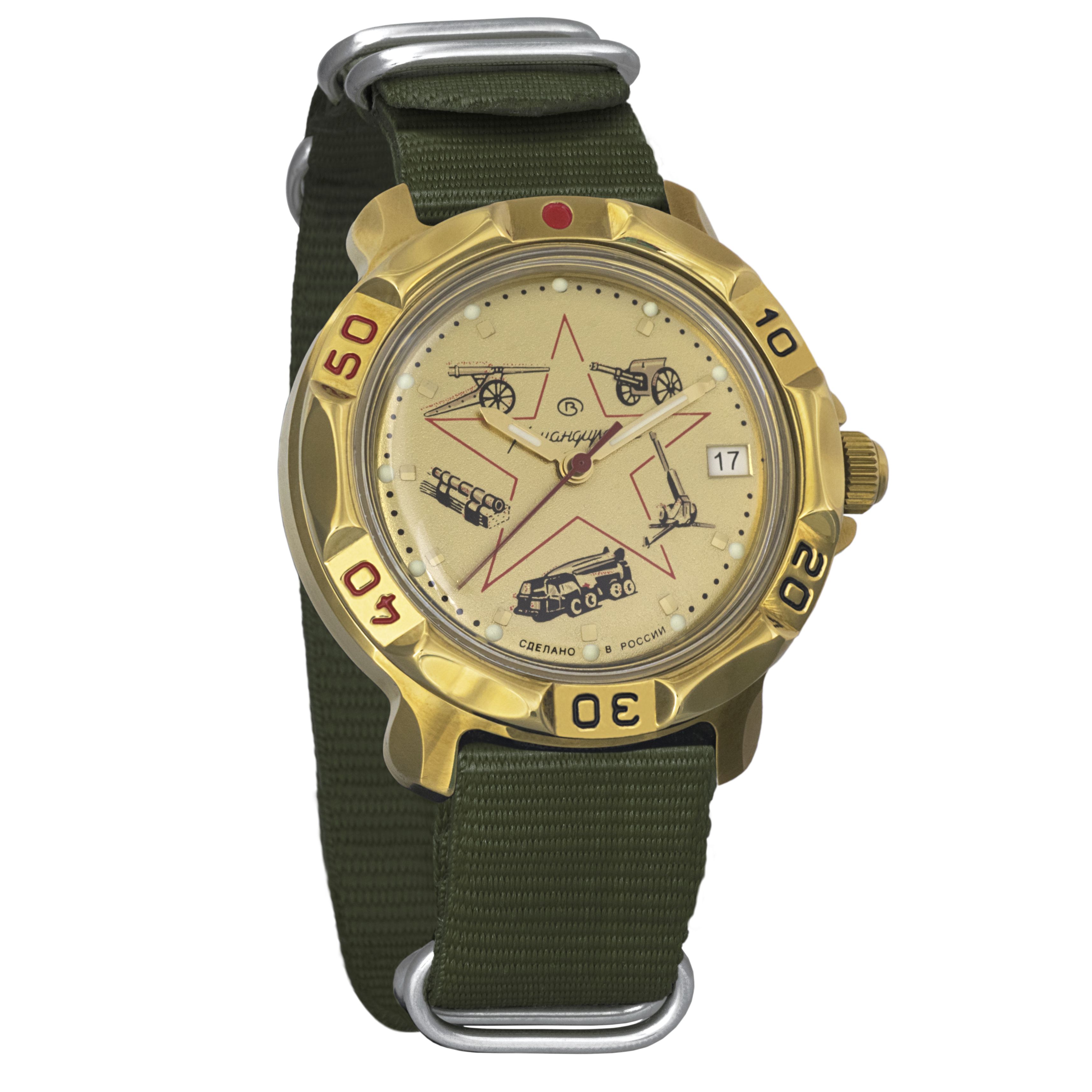 Наручные часы мужские Восток 819213 зеленые