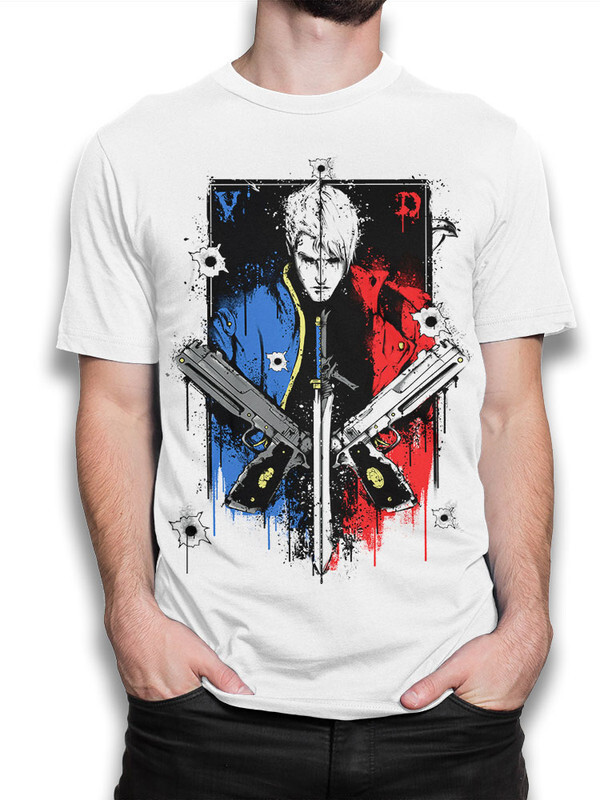 фото Футболка мужская design heroes данте - devil may cry белая 3xl